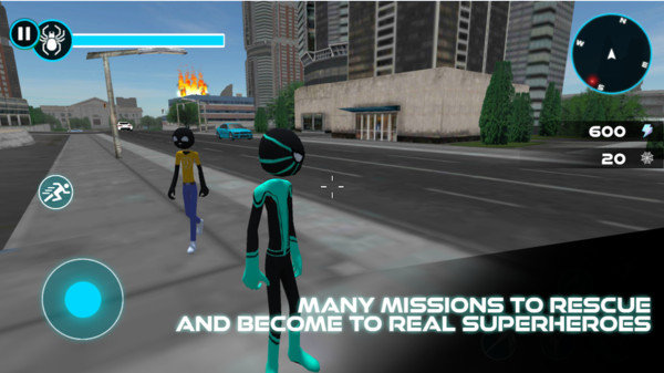 火柴人绳索蜘蛛侠