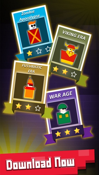 方块人跳跃射击苹果免费下载