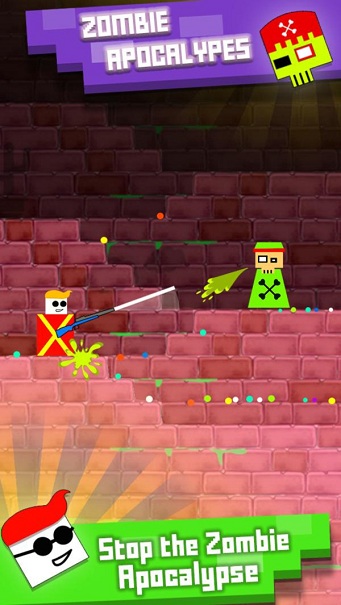 方块人跳跃射击苹果免费下载