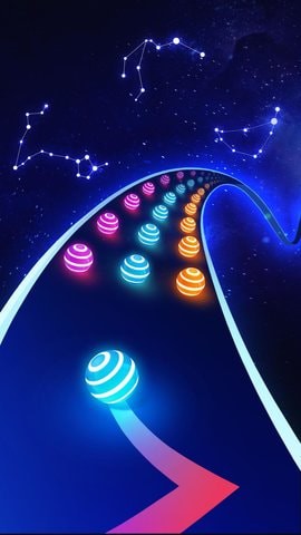 炫彩公路彩球手机版免费版