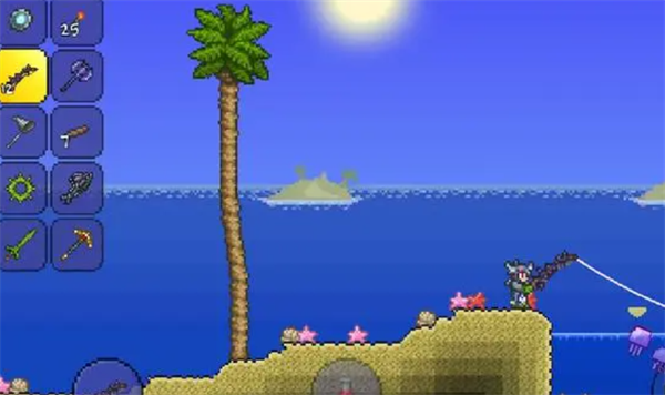 泰拉瑞亚打造铁剑的方法