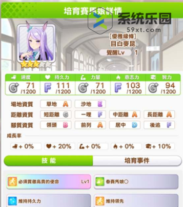 闪耀优俊目白麦昆天空尽头养成攻略