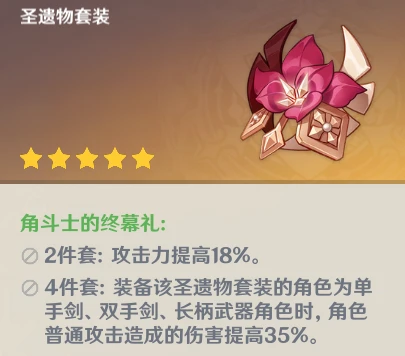 原神角斗士的终幕礼圣遗物故事是什么