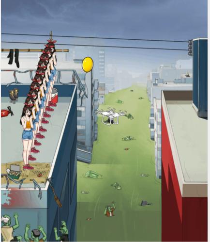 就我眼神好天台逃生通关攻略