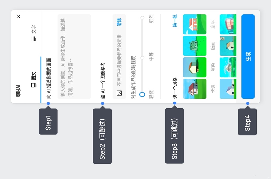 即时ai创意画廊