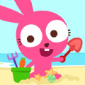 泡泡兔夏日海滩小游戏
