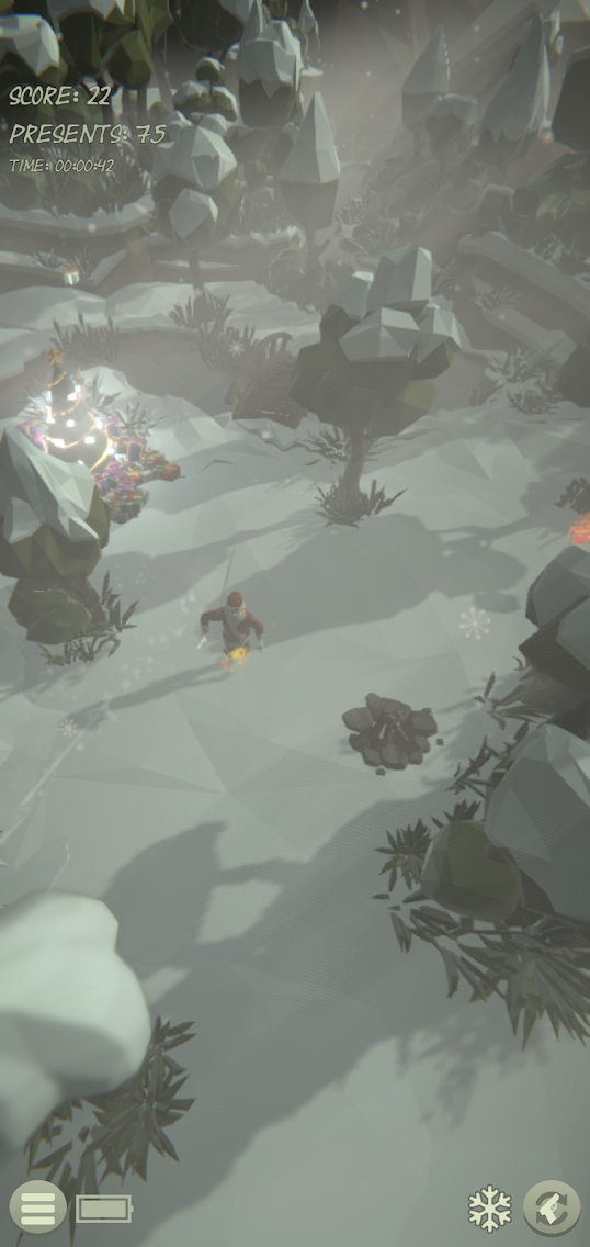 圣诞老人保护圣诞树