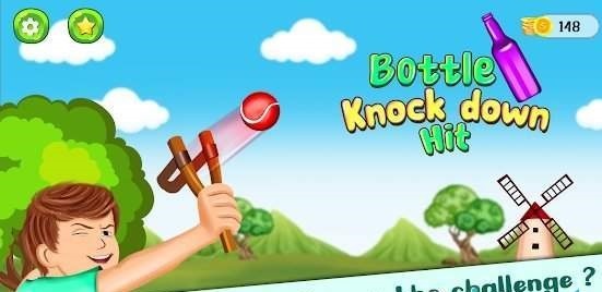 弹弓射击瓶子苹果版