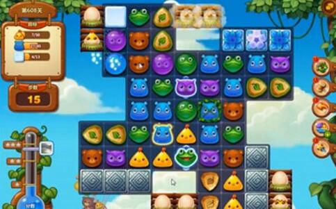 《开心消消乐》608关三星过关攻略