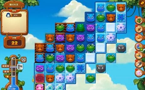 《开心消消乐》606关通关攻略