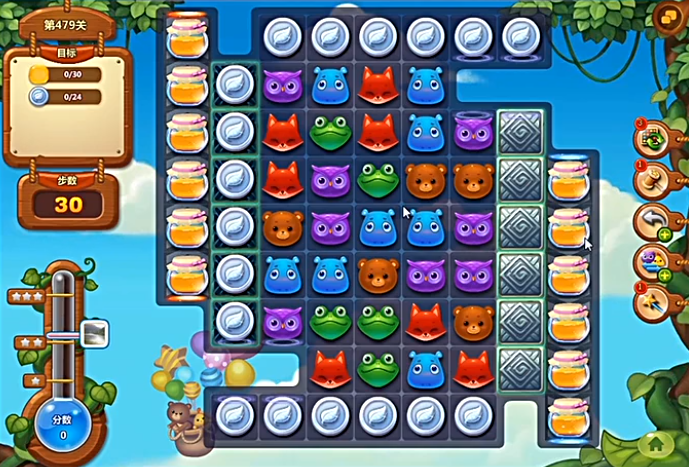 开心消消乐479关通关攻略