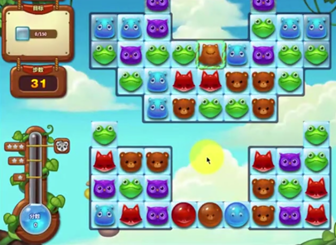 开心消消乐592关通关攻略
