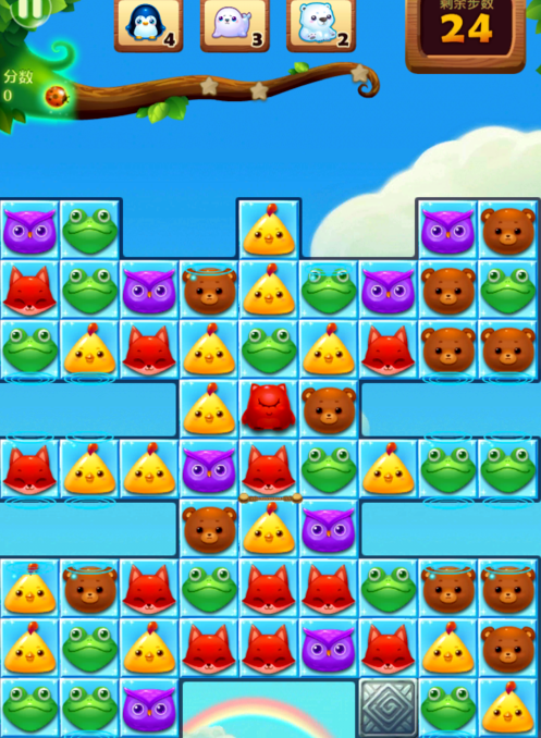 开心消消乐594关通关攻略