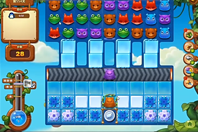 开心消消乐554关通关攻略
