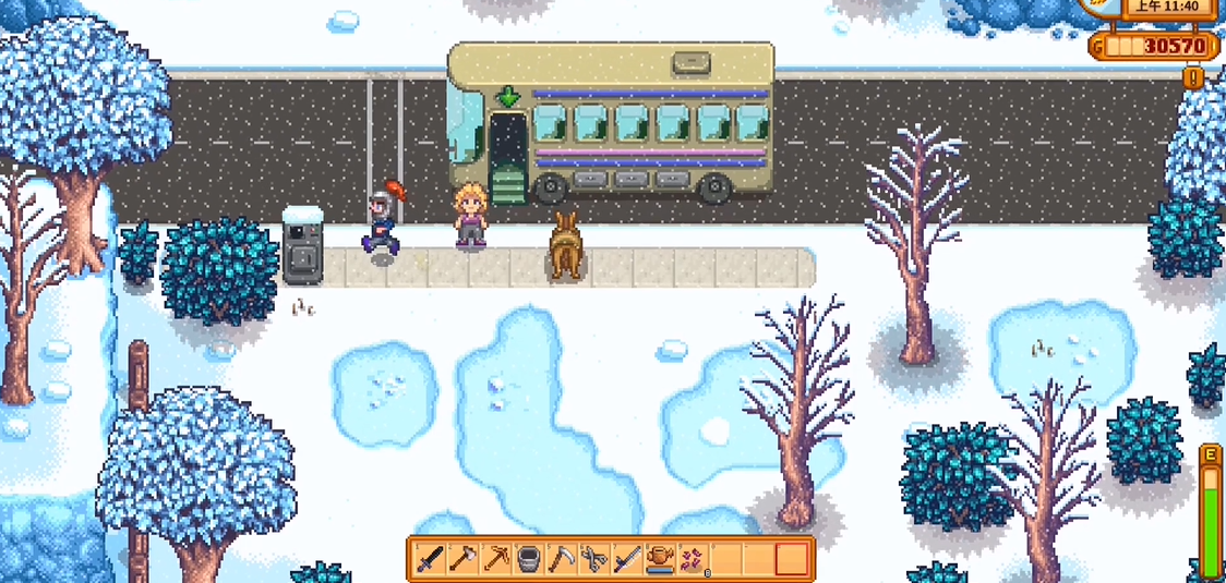 星露谷物语大巴车怎么开启