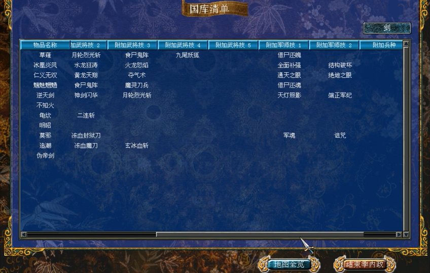 三国群英传7各种道具的作用是什么